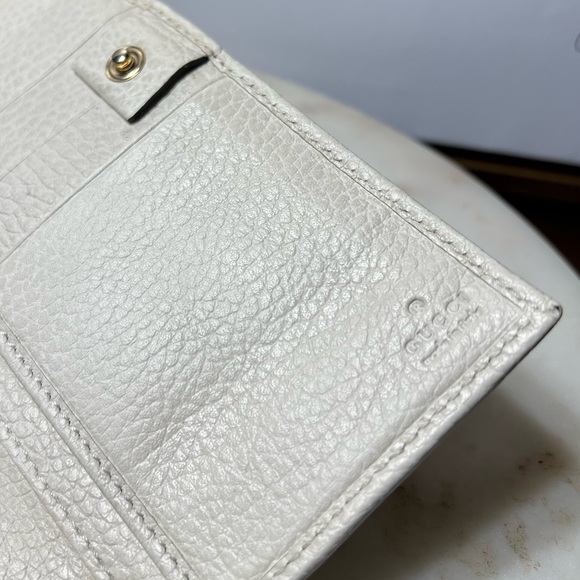 GUCCI Swing Continental Long Wallet Ivory color EUC - Picture 4 of 9
